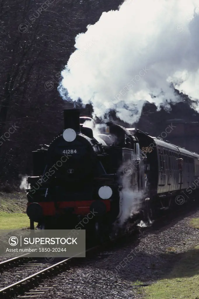 Transport, Rail, 'Steam', Bluebell Railway Steam Engine In Sussex.