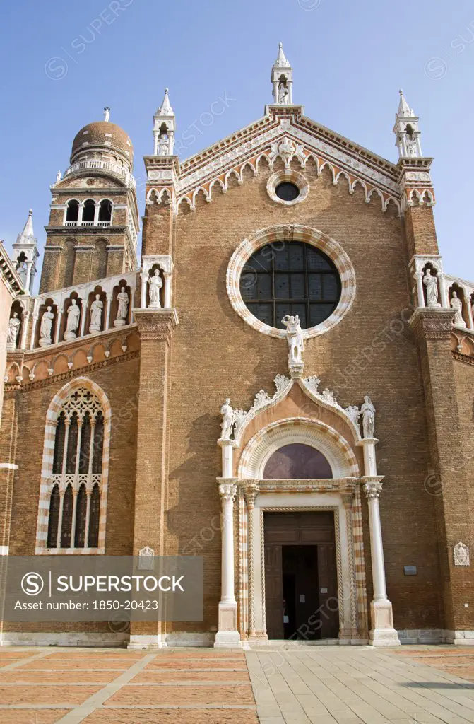 Italy, Veneto, Venice, The Gothic Church Of Madonna Dell'Orto In The Cannaregio District