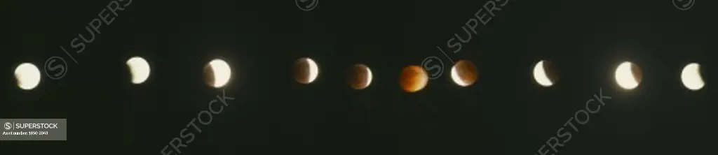 Space, Moon, Eclipse, Full Eclipse Of The Moon August 11 1999