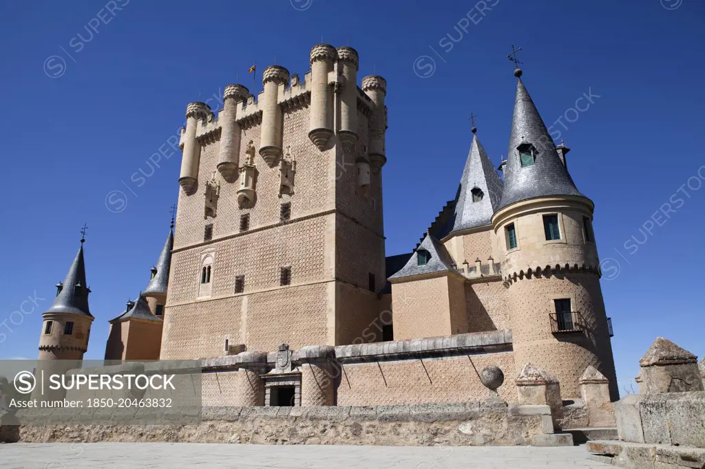 Spain, Castille-Leon, Segovia, The Alcazar.