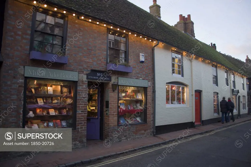 England, East Sussex, Alfriston, Much Ado Bookshop In The High Street.