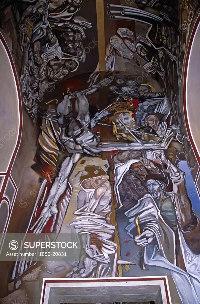 Bulgaria, Veilko Tarnovo, 'Church Of The Blessed Saviour, Tsarevets, Interior Painting'