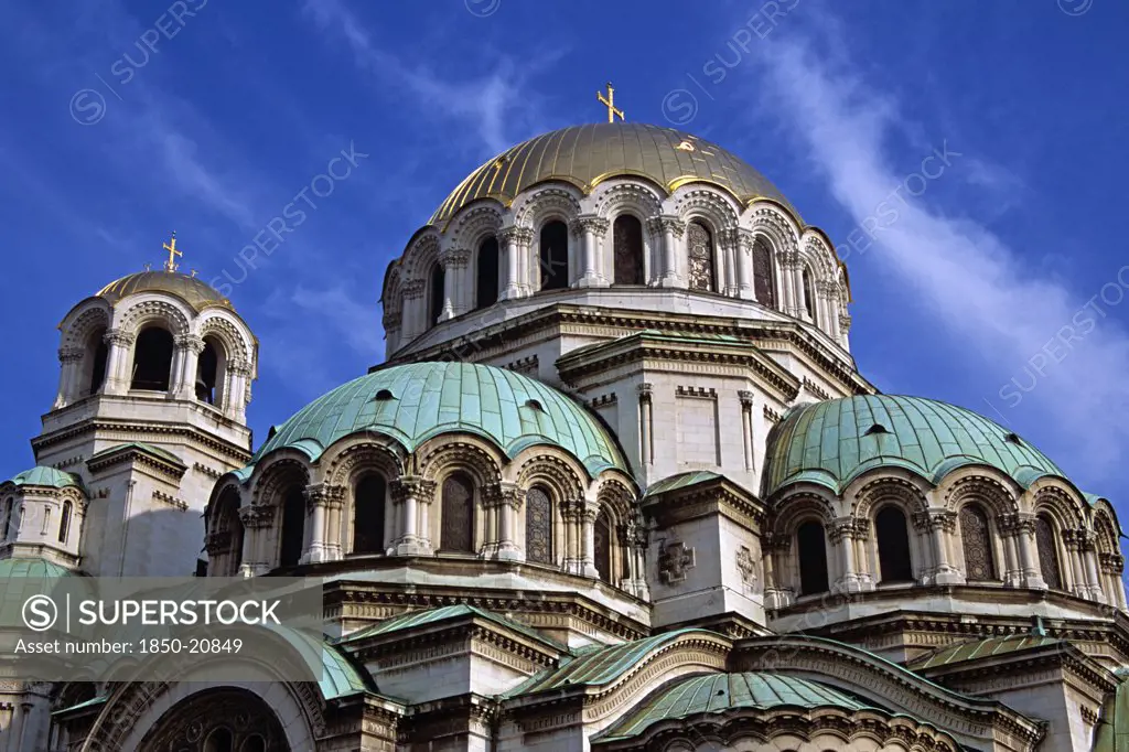 Bulgaria, Sofia, Alexander Nevsky Cathedral.