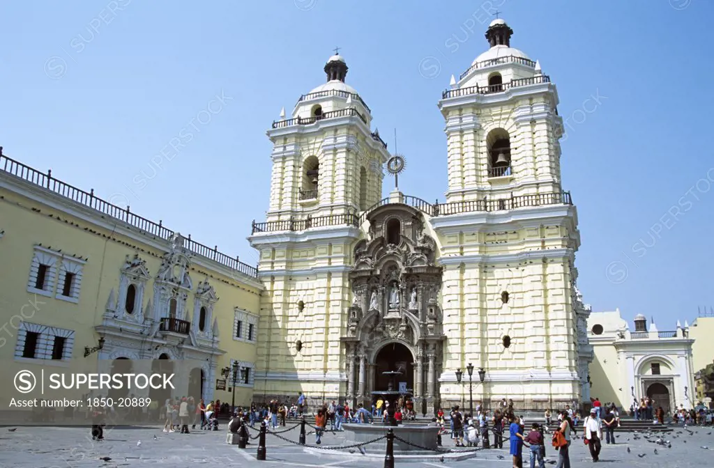 Peru, Lima, San Francisco Baroque Church And Monastery.