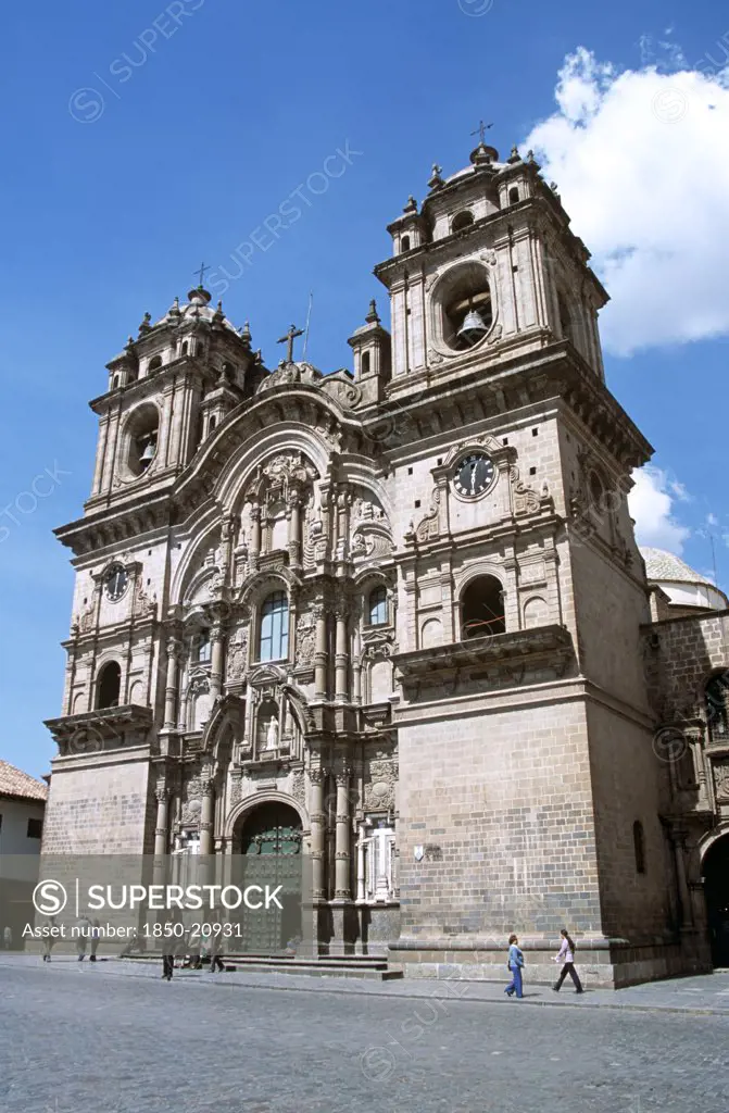 Peru, Cusco, 'Iglesia La Compania De Jesus, Plaza De Armas.'