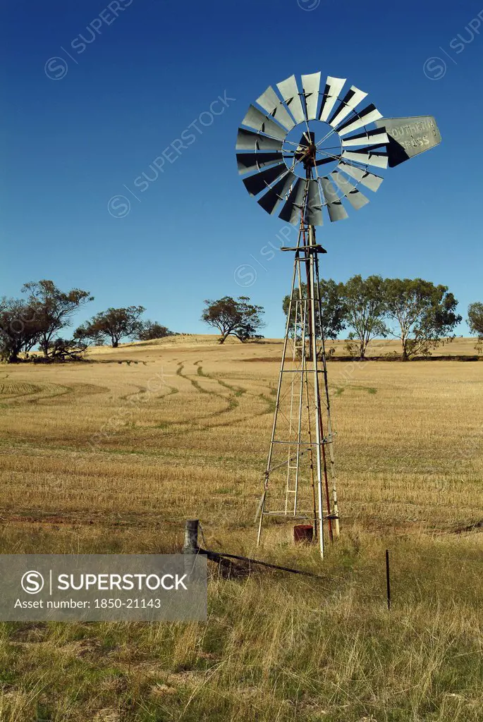 Australia, Western Australia, Perth, Wind Powered Water Pump Outside Perth.