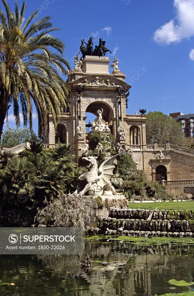 Spain, Catalonia, Barcelona, 'Parc De La Ciutadella, Font Monumental.'