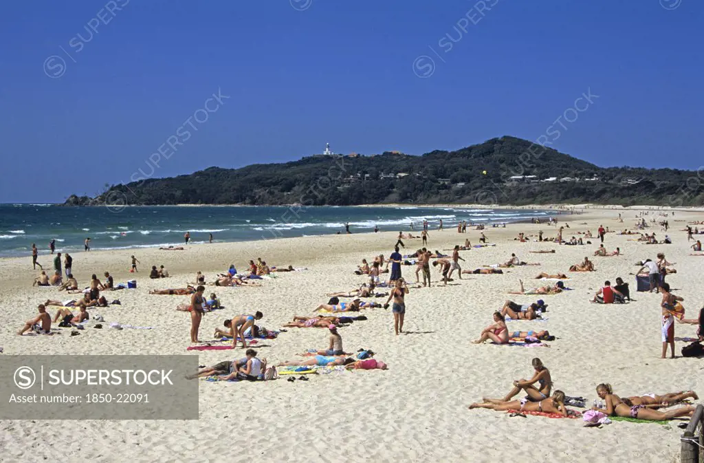 Australia, New South Wales, Cape Byron, Beach At Byron Bay.