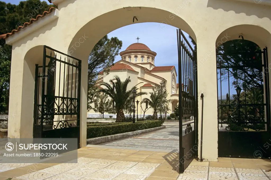 Greece, Ionian Islands, Kefalonia, Saint Gerassimos Monastery.