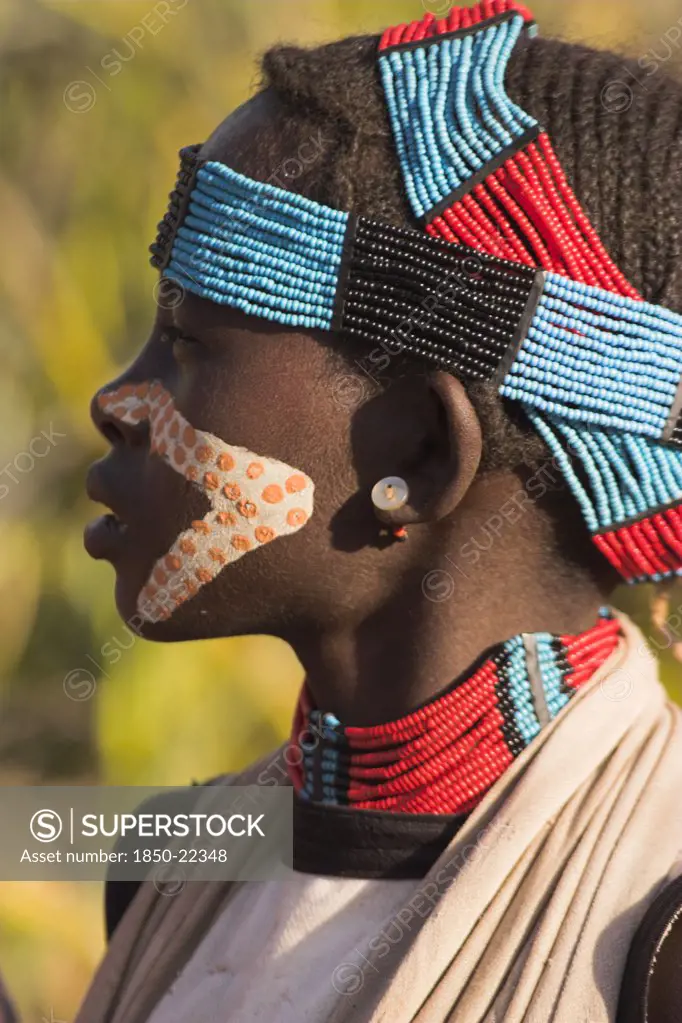 Ethiopia, Lower Omo Valley, Tumi, 'Hamerjumping Of The Bulls Initiation Ceremony, Hamer Girl'