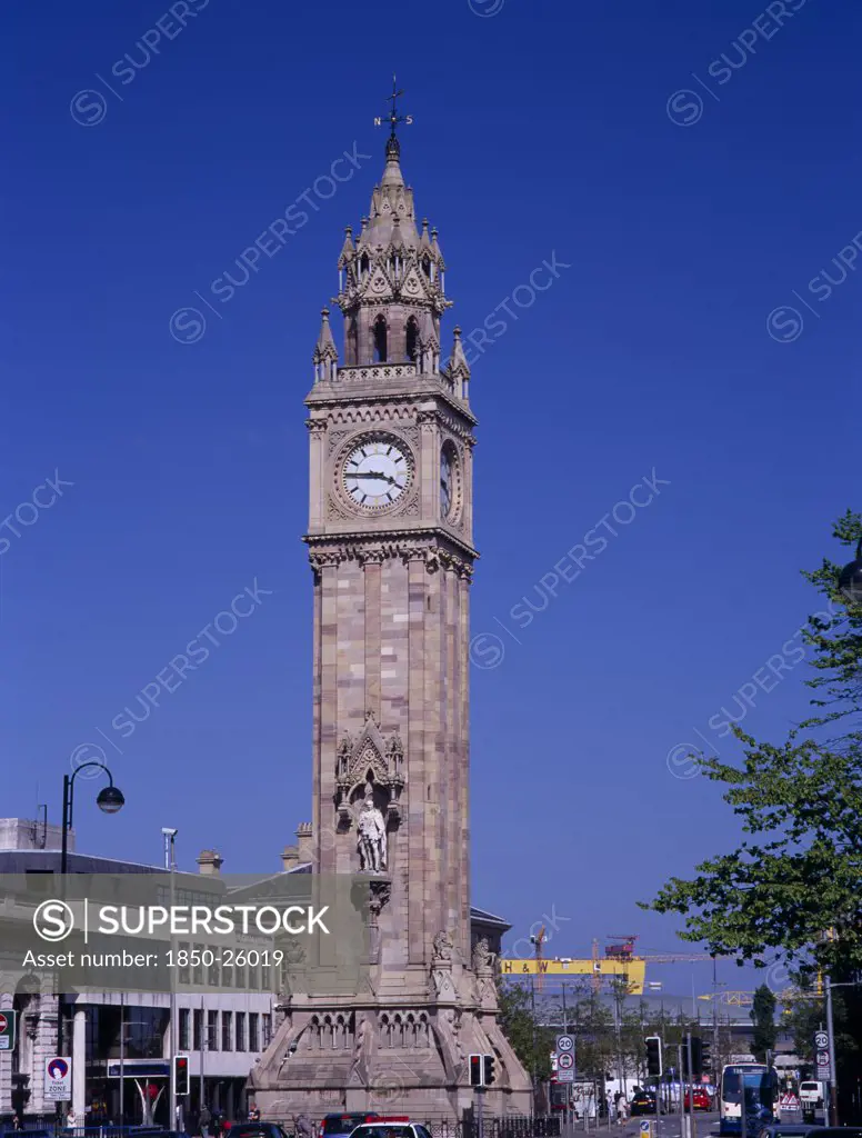 Ireland, North, Belfast, 'The Albert Memorial Clock Tower In QueenS Square, Constructed 1865-1870 As A Memorial To Queen VictoriaS Consort Prince Albert.'