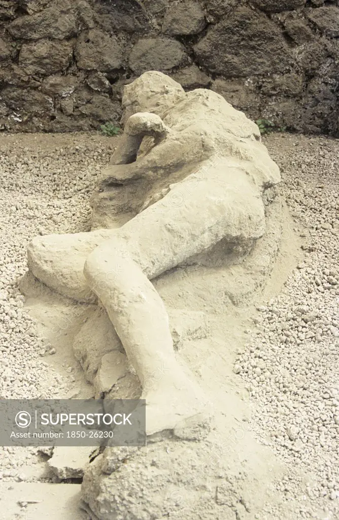 Italy, Campania, Pompeii, 'Victim Of 79Ad Vesuvius Eruption, Archaeological Site Near Naples'
