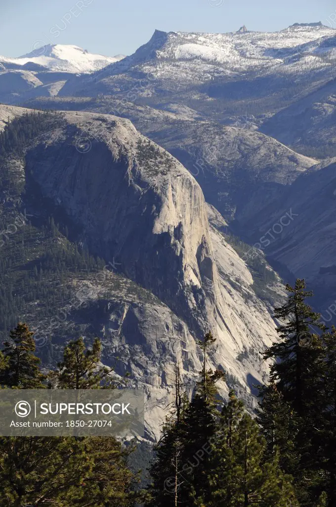 Usa, California, Yosemite Np, Views From Glacier Point