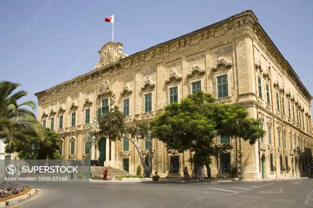 Malta, Valletta, 'Auberge De Castille Et Leon, The Prime Ministers Office, Castille Place'