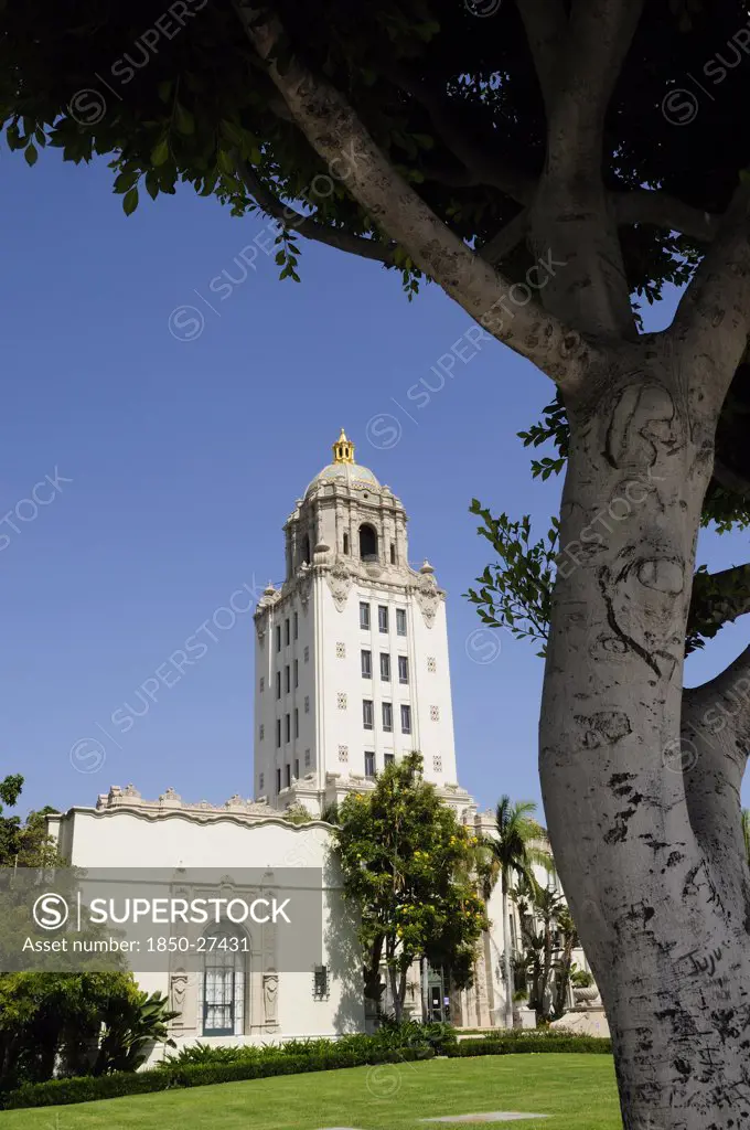 Usa, California, Los Angeles, Beverly Hills City Hall