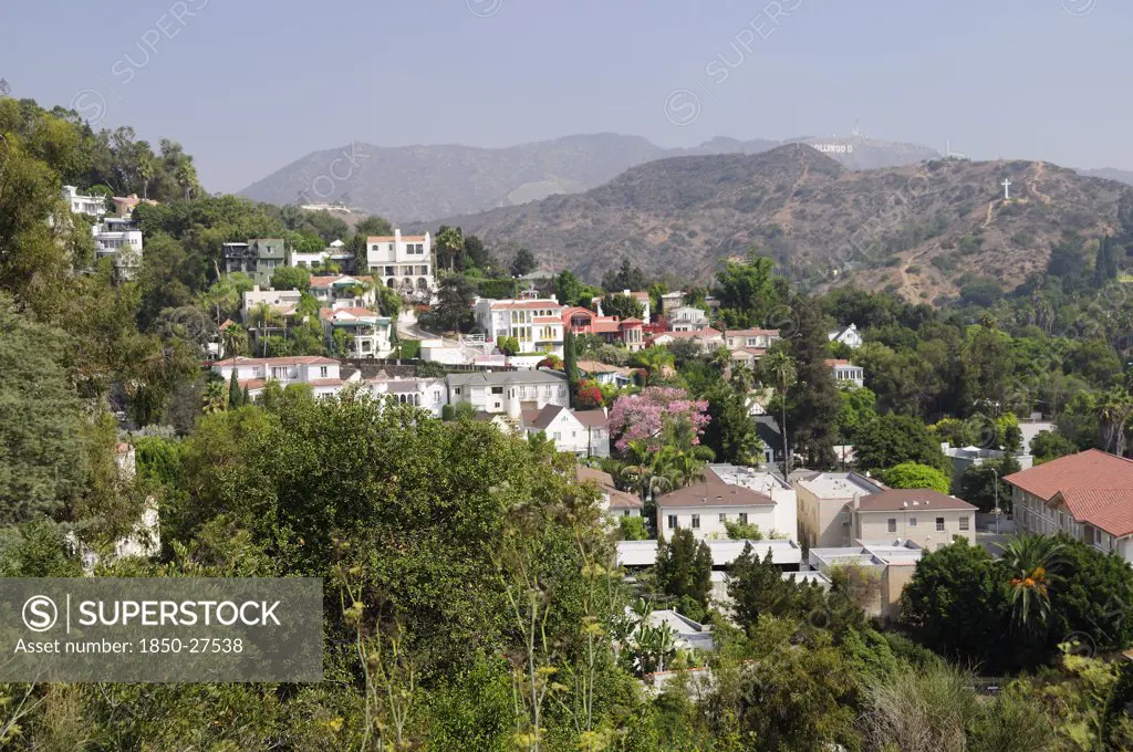 Usa, California, Los Angeles, Hollywood Hills View