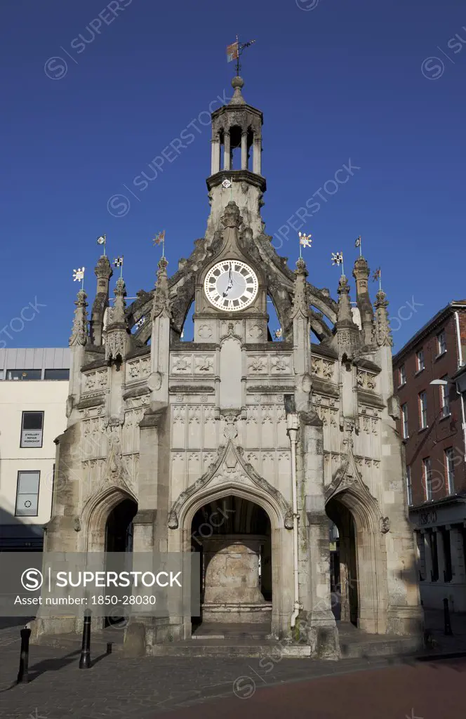 England, West Sussex, Chichester, 'The Cross, Former Market Place On The Intersection Of The Main Streets.'