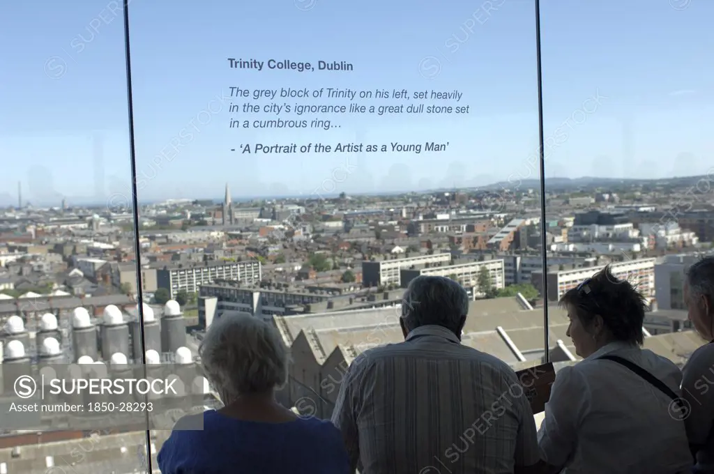 Ireland, Dublin, People Enjoy The View From The Gravity Bar  Guinness Storehouse.