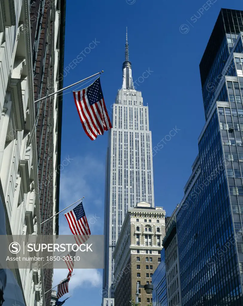 USA, New York State, New York, Empire State Building seen from Macys department store on 34th Street