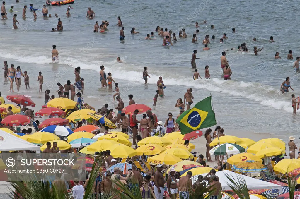 Brazil Rio De Janeiro, Copacabana beach