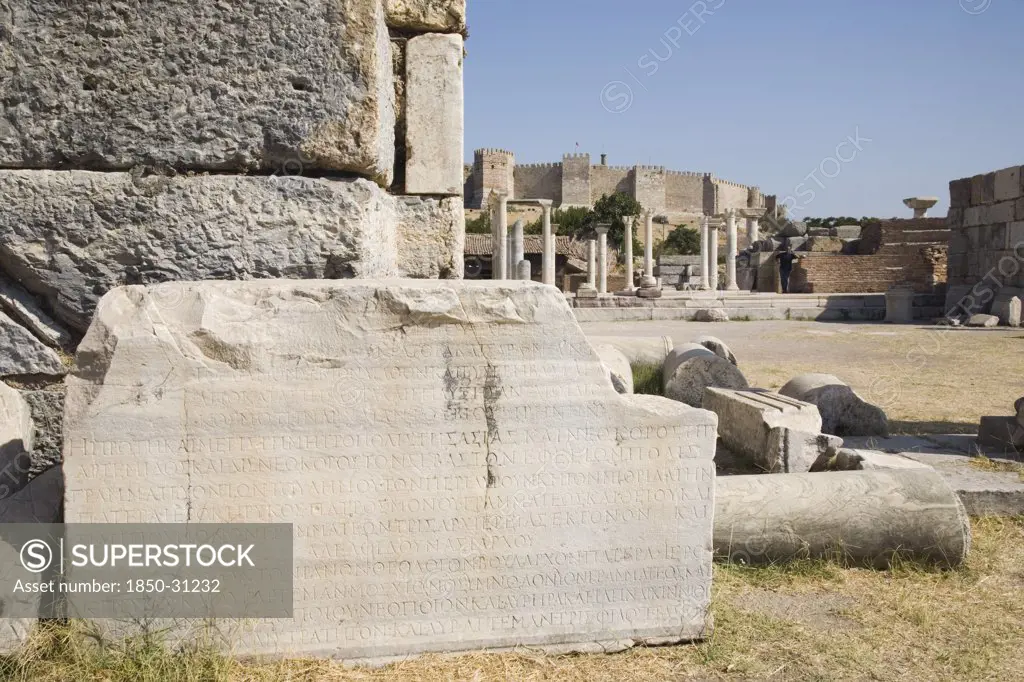 Turkey Izmir Province Selcuk, Ruins of the 6th century Basilica of St