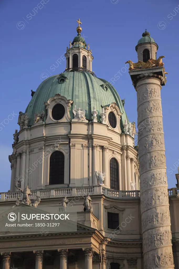 Austria Vienna, Karlskirche or St Charles Church dome