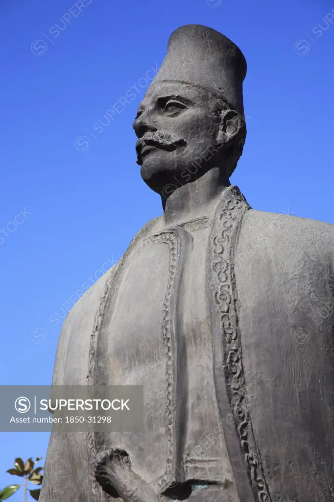 Albania Tirana, Statue of male figure
