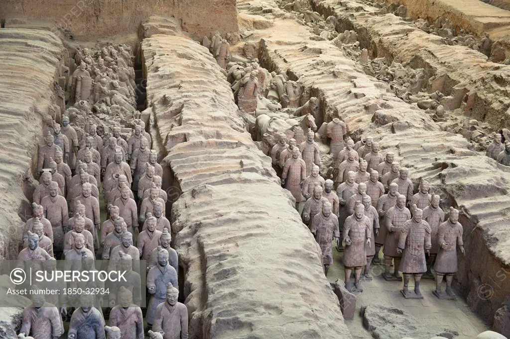 China, Shaanxi Province, Xian, Terracotta army.