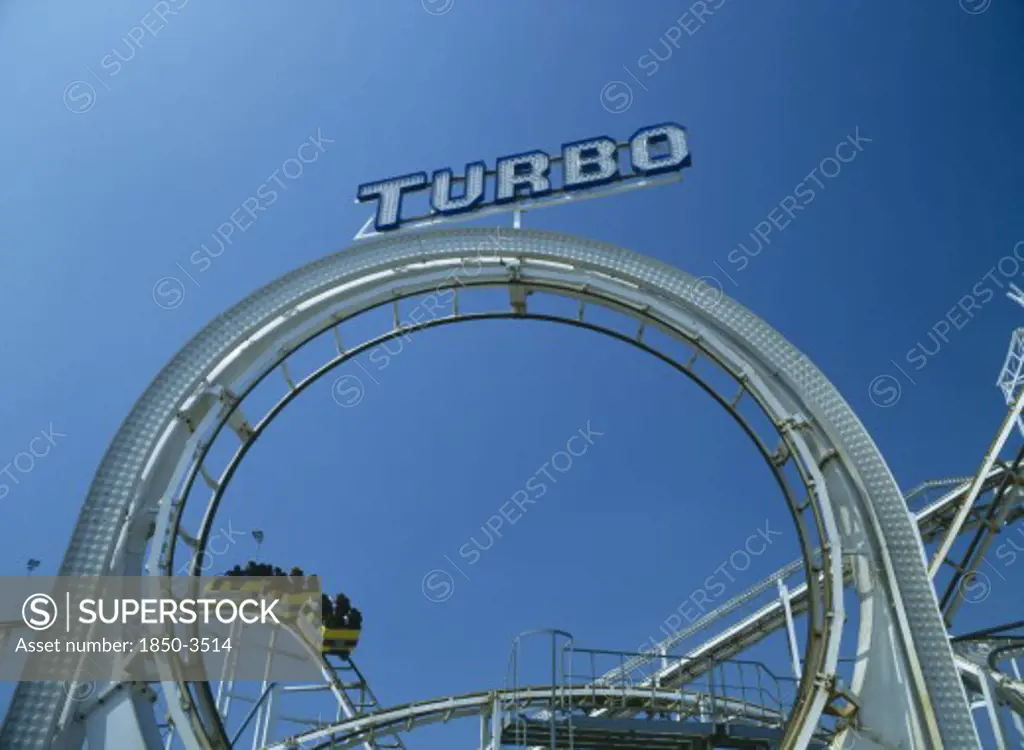 England, East Sussex , Brighton, Turbo Rollercoaster At The End Of The Pier
