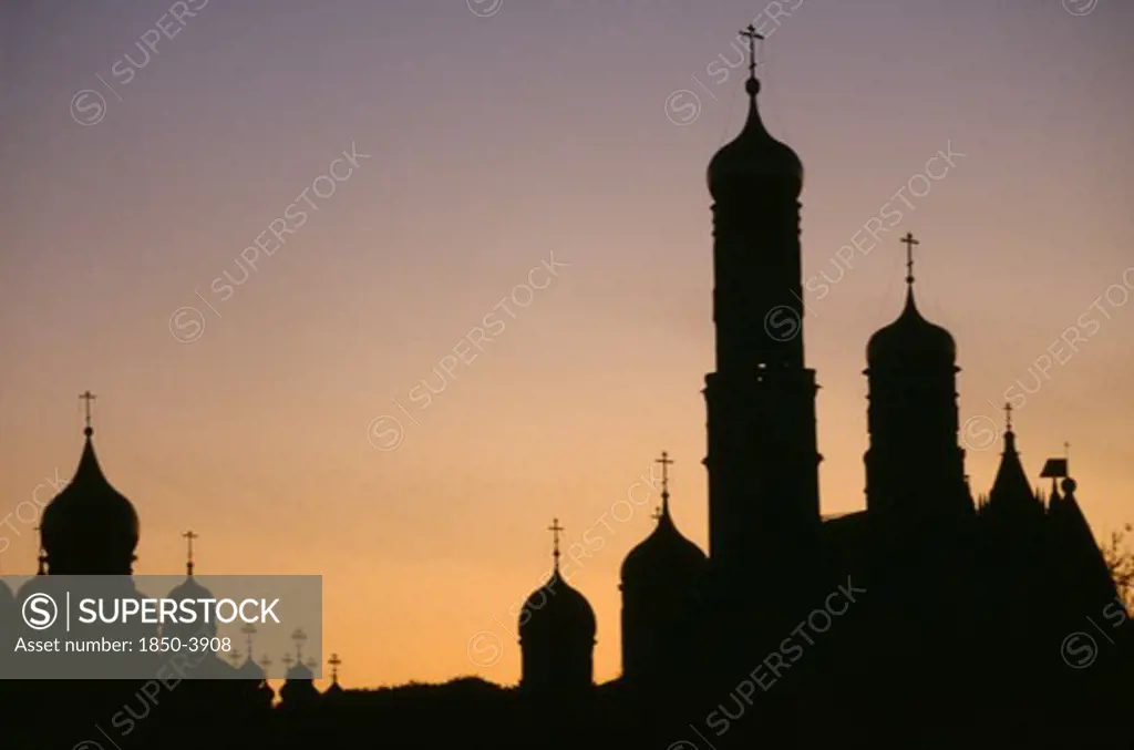 Russia,  , Moscow, Kremlin Domes