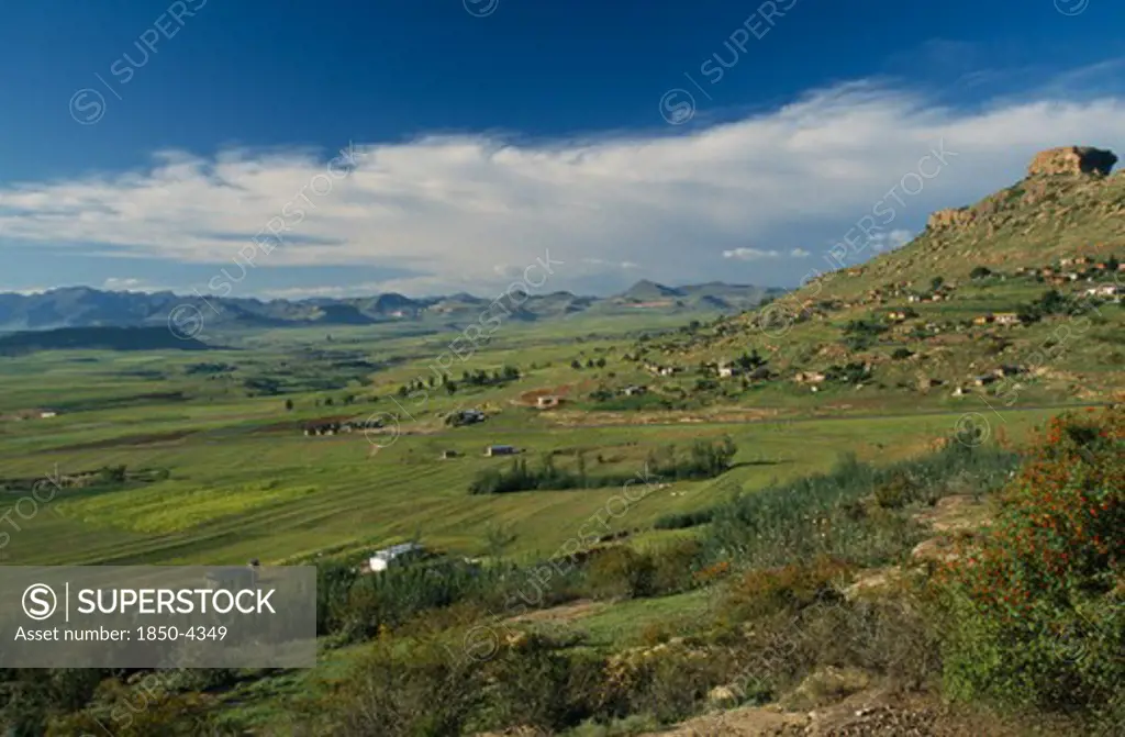 Lesotho, Near Hlotse,  Rural Scene.
