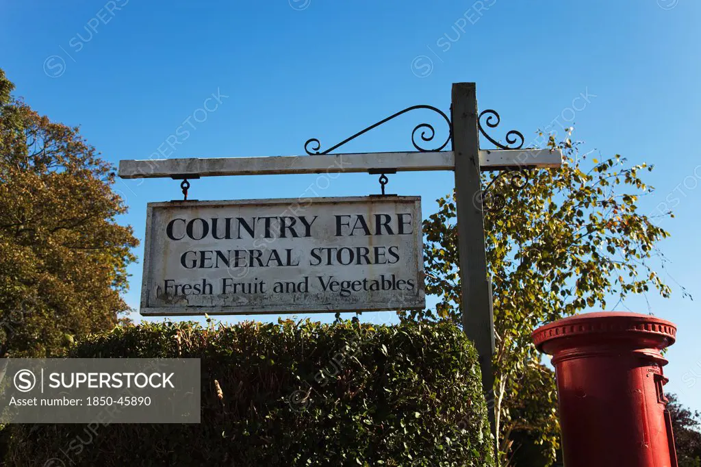 English, England, UK, United, Kingdom, GB, Great, Britain, British, West, Sussex, Funtington, Village, Store, Stores, Shop, Shops, Sign, Signs, Mail, Post, Pillar, Box, Letter, Red
