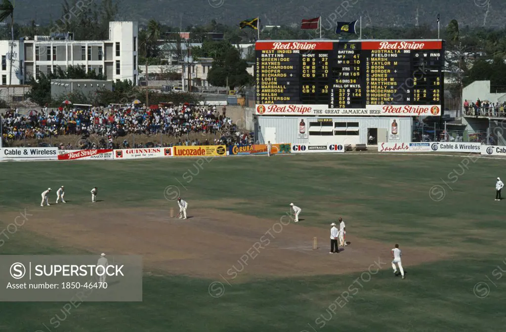 West Indies, Jamaica, Kingston, West Indies V Australia test series at Sabina Park cricket ground.