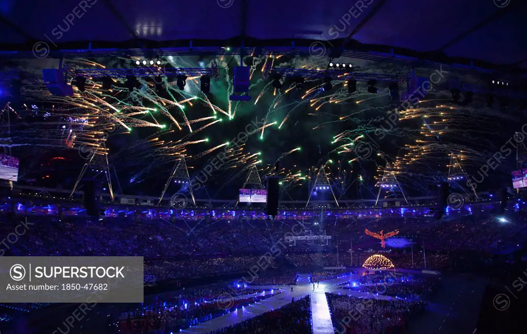 England, London, Stratford Olympic games closing ceremony.