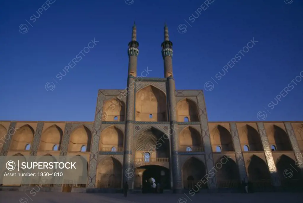 Iran,   , Yazd, Amir Chakmagh Complex. General View Of The Facade