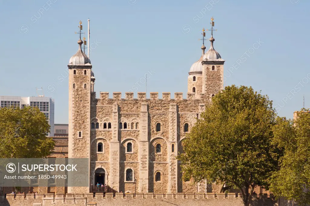 England, London, The White Tower Tower of London.