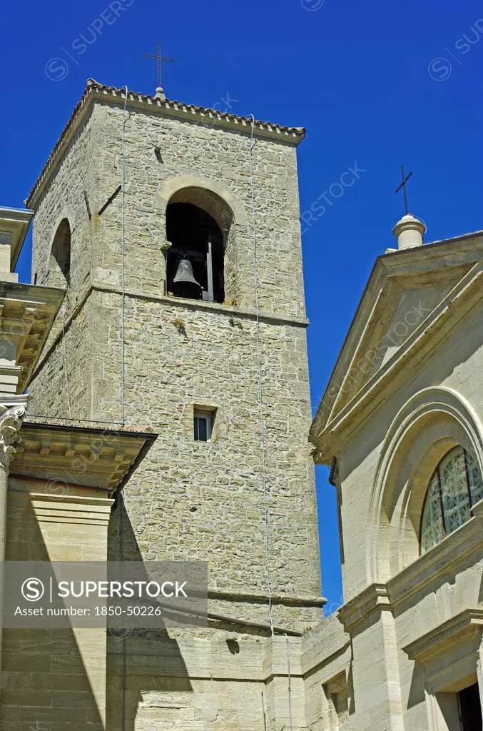 Republic of San Marino, San Marino City, Cathedral Bell Tower.