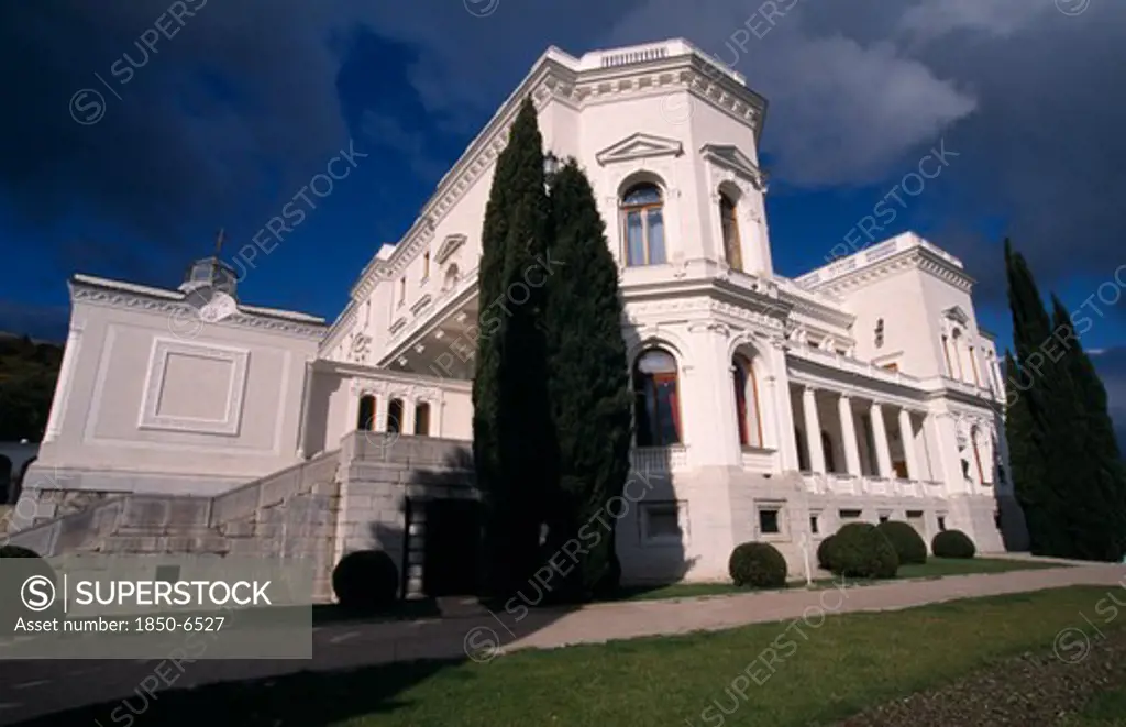 Ukraine, Yalta, Livadia Palace. Exterior View From The Grounds.