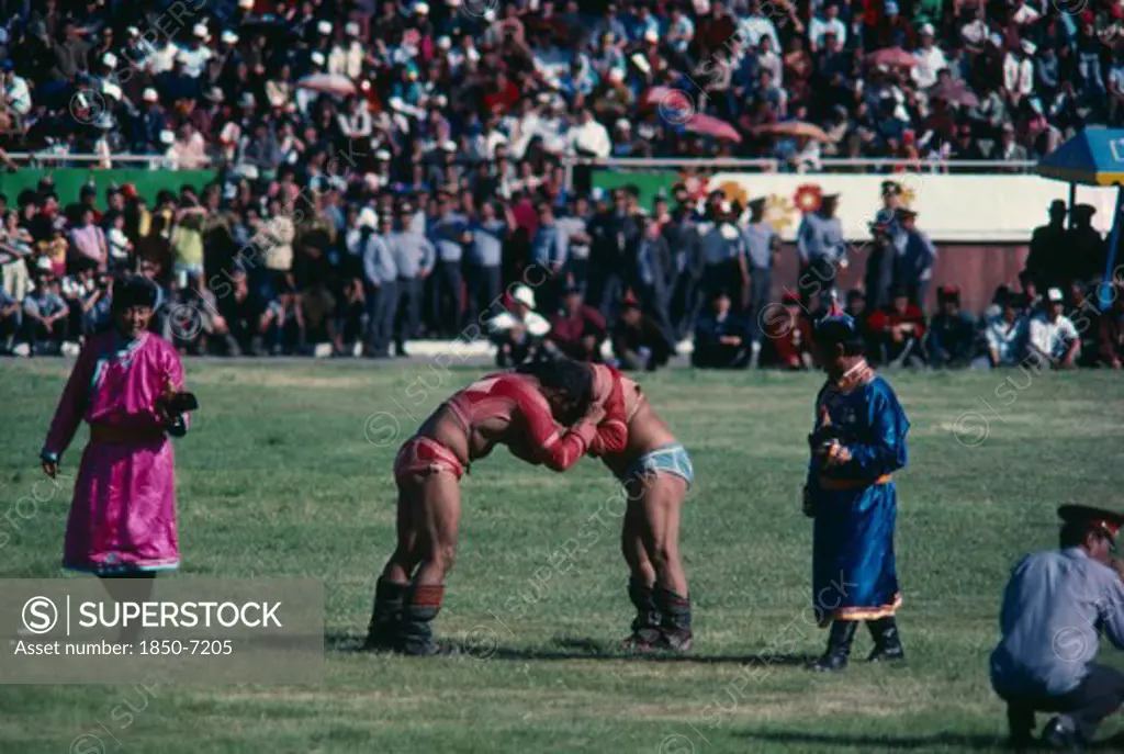 Mongolia, Ulaan Baatar, Wrestling In National Stadium