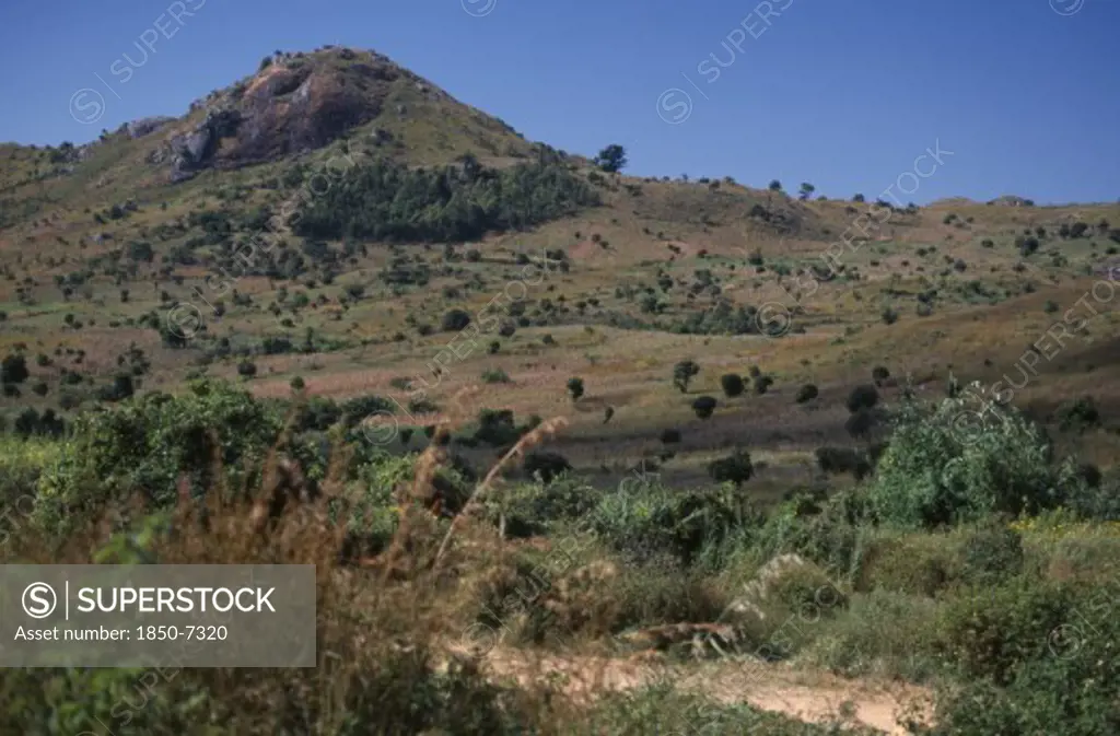 Malawi, Blantyre-Lilongw, Area Of Deforestation On The Mozambique Border