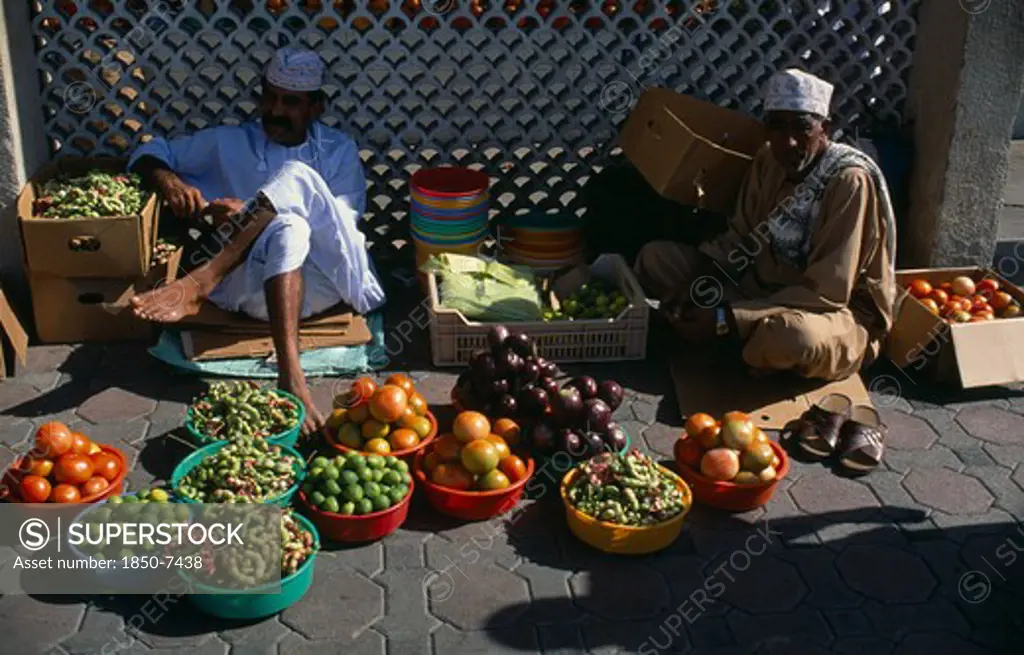 Oman, Muscat, Fruit And Vegetables On Sale At Muttrah Souk
