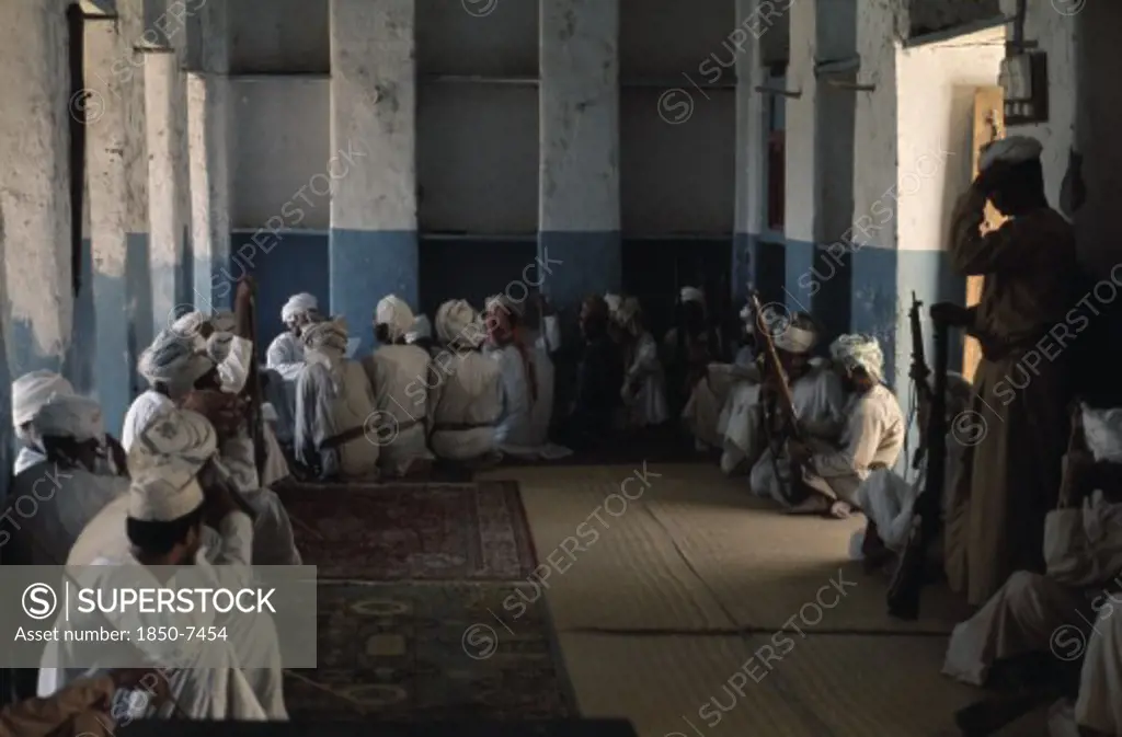 Oman, People, Men, Gathering Of Tribal Leaders