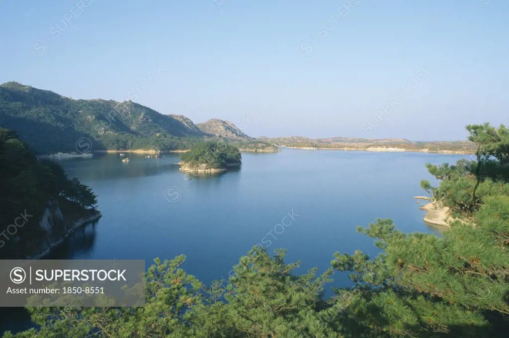 North Korea, Kangwon-Do, Lake In Mount Kumgang Area.