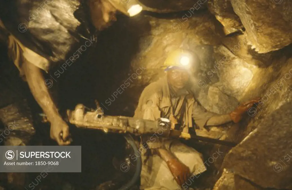 South Africa, Orange Free State, Miners Working Underground.