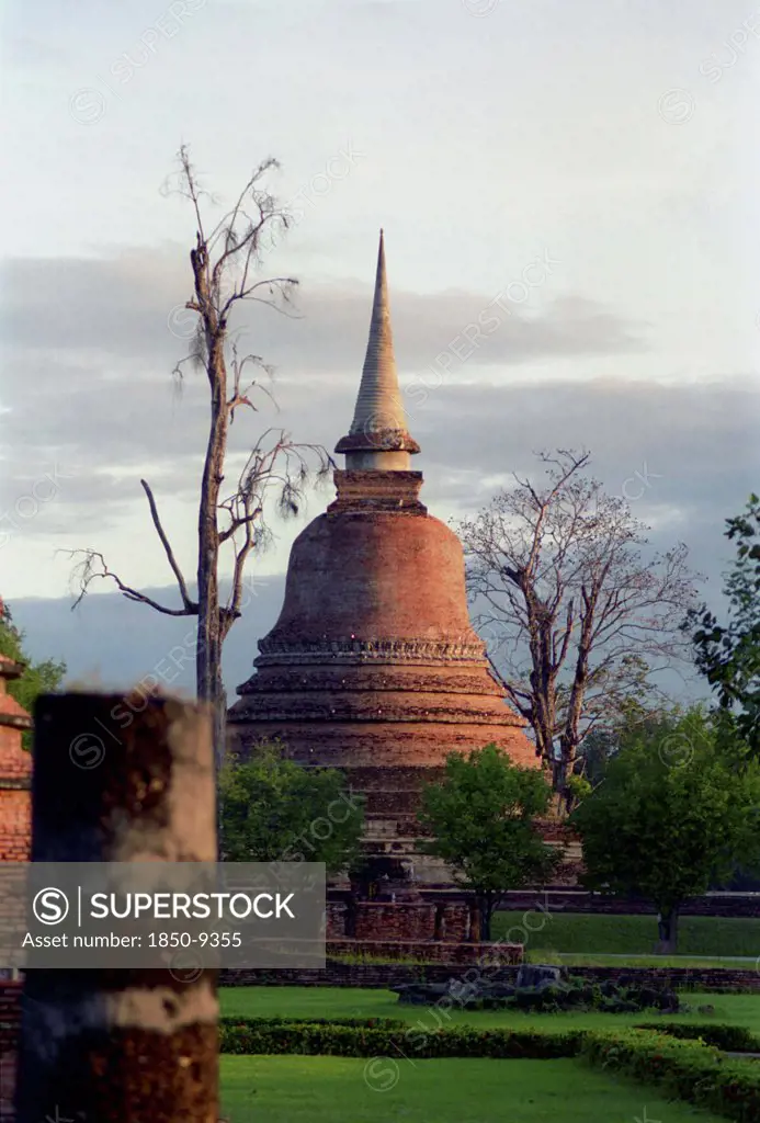 Thailand, Sukhothai, Ancient Buddhist Stupa
