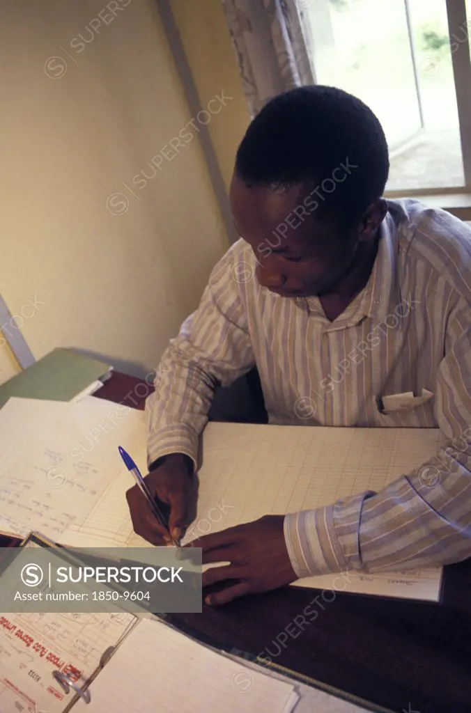 Kenya, , An Accountant Doing Accounts.