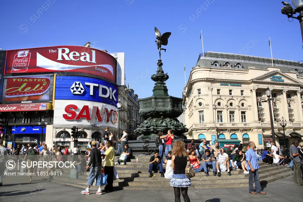 Piccadilly Circus in the centre of London