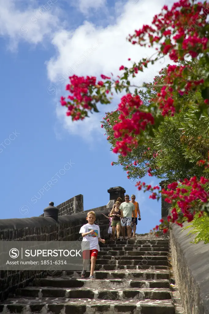 Brimstone Hill Fortress at St Kitts in the Caribbean