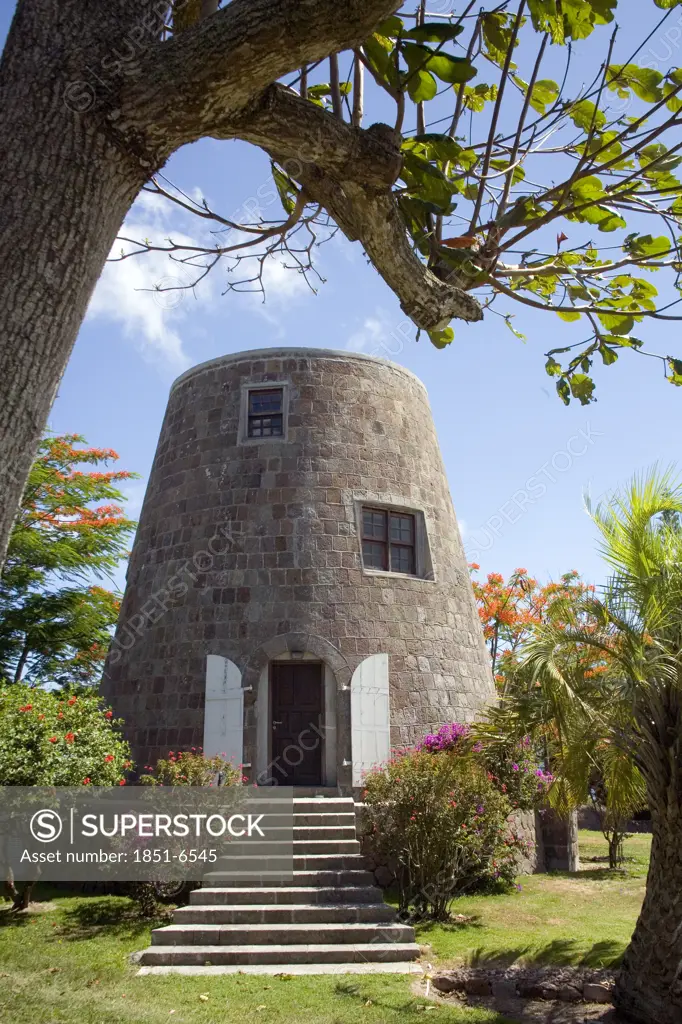 Sugar Mill converted cottage in Nevis in the Caribbean