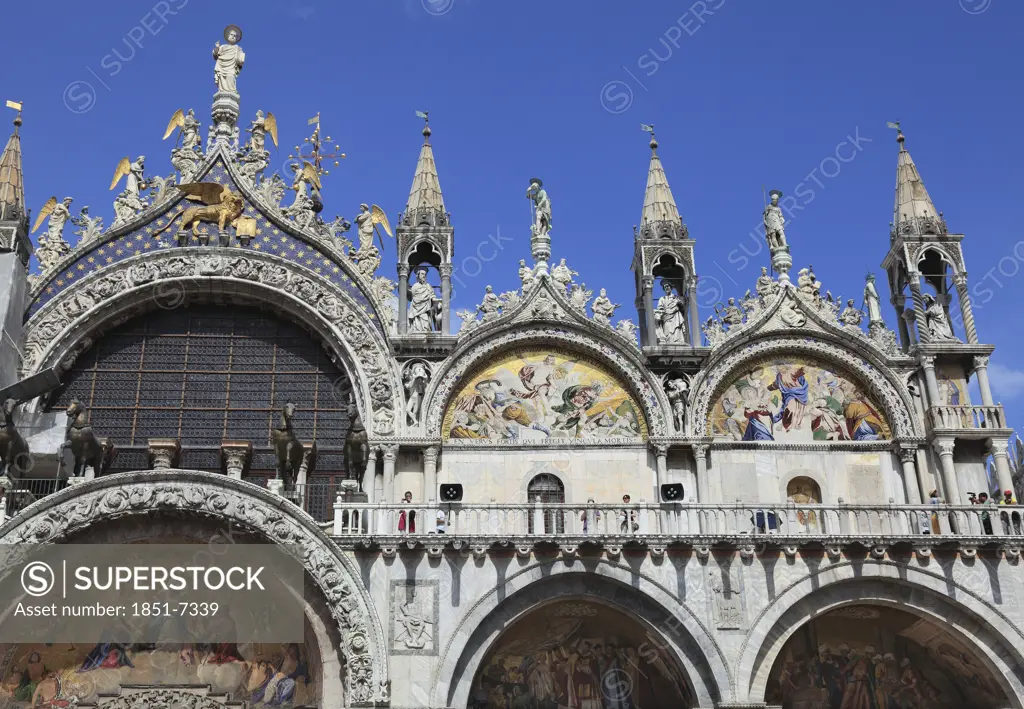 Details of St.Marks Basilica in Venice Italy